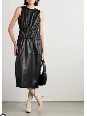Proenza Schouler | Dresses | Proenza Schoulerwhite Labelmarble Jersey  Turtleneck Dress Inultramarineblack | Poshmark